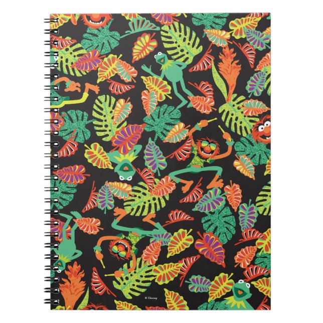 Carnet Muppets | Kermite tropical et Motif animal (Devant)