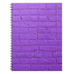 Carnet Mur en brique violet peint