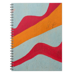 Carnet Mur peint rouge et jaune