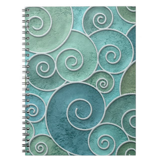 Carnet Mur plâtre texture transparente avec motif tourbil