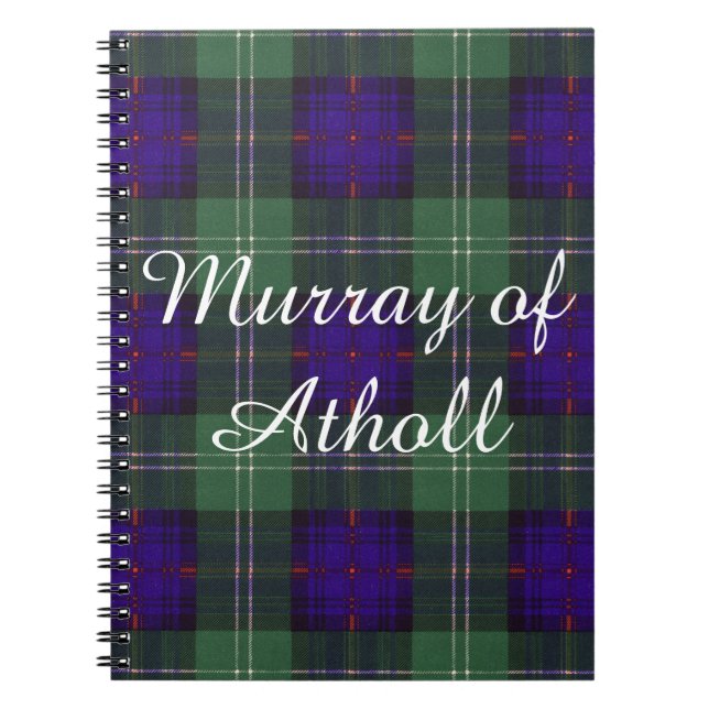 Carnet Murray de tartan écossais de kilt de plaid de clan (Devant)