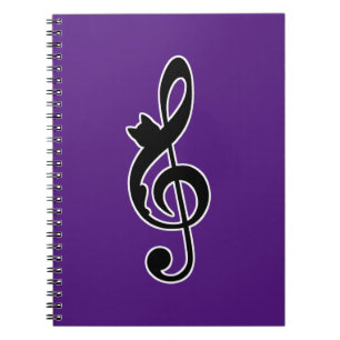 Carnet Music Cat Clef