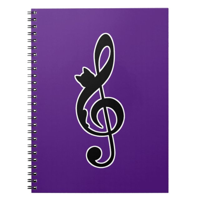 Carnet Music Cat Clef (Devant)