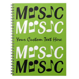 Carnet MUSIC custom notebook