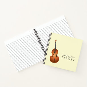 Carnet Musicien de basse debout Musique enseignant Jazz B