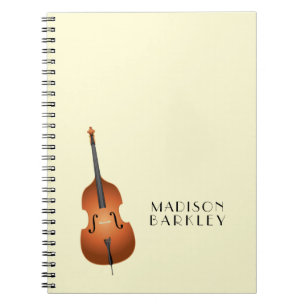 Carnet Musicien de basse debout Musique enseignant Jazz B