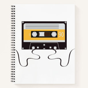 Carnet Musique Classique Cassette Bande Vintage Retro ann