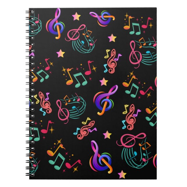 Carnet Musique en couleur (Devant)