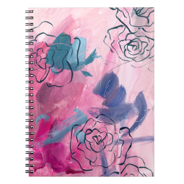 Carnet Musique intérieure - Croquis floral (Devant)
