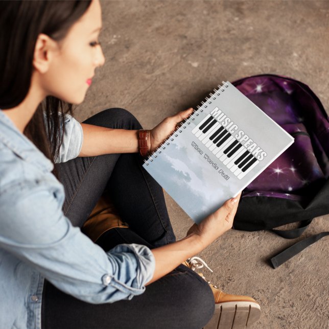 Carnet Musique personnalisée parle citations inspirantes (Créateur téléchargé)