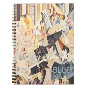 Carnet Musique Vintage, Jazz Art Déco, Rhapsodie en bleu