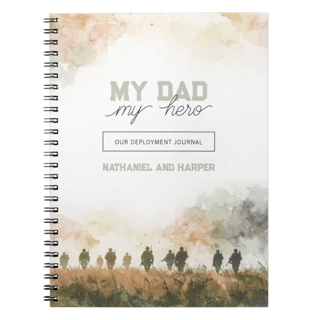 Carnet My Dad My Hero Deployment Gift for Dad from Kids (Devant)