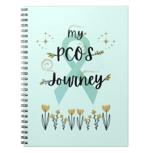 Carnet My PCOS Journey Polycystic Ovary Syndrome Teal