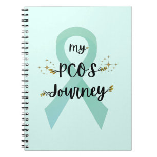 Carnet My PCOS Journey Polycystic Ovary Syndrome Teal