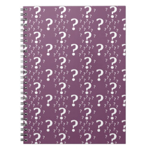 Carnet Mystère question marque énigme puzzle mauve
