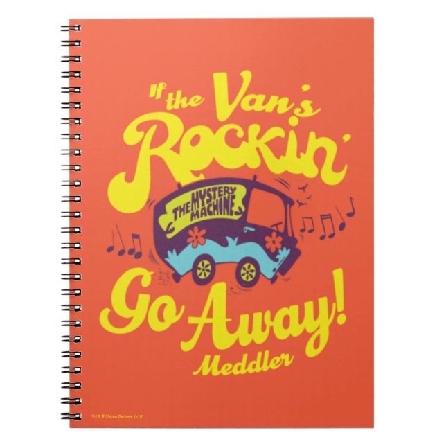 Carnet Mystery Machine "Si le Rockin du Van'..." (Devant)
