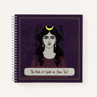 Carnet Mystical 8.5x8.5" Witch's Book of Spells Notebook