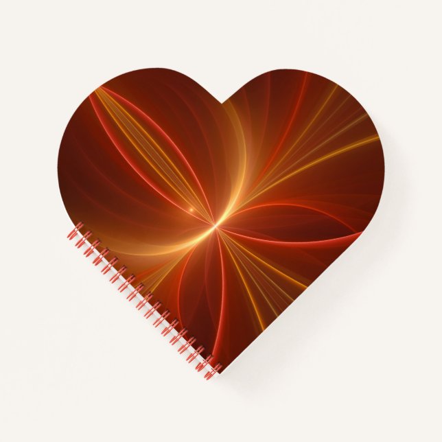 Carnet Mystique Abstrait Fractal Art Moderne Couleurs cha (Devant)