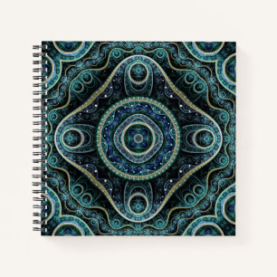 Carnet Mystique Grand Royal Julian Fractal Mandala Art