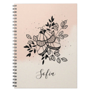 Carnet mystique papillon céleste