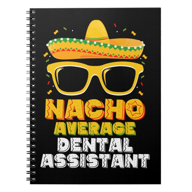 Carnet Nacho Assistant dentaire moyen Cinco De Mayo (Devant)