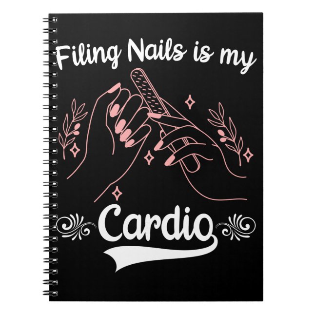 Carnet Nail Tech Sport Cosmétiques Clou Filtrage Manicuri (Devant)