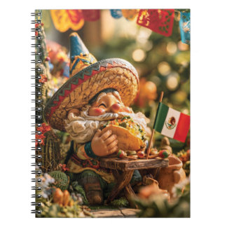 Carnet Nain Mexicain Portant Un Sombrero En Train De Mang