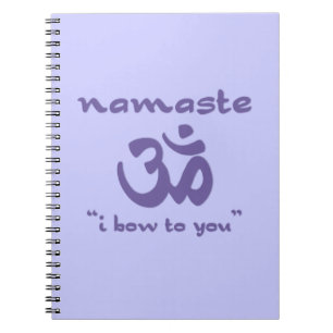 Carnet Namaste - Je vous salue (en violet)