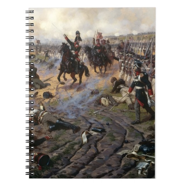 Carnet Napoleonic Wars Painting French troops advancing (Devant)