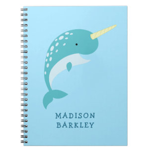 Carnet Narwhal Kid's mignonne Whale