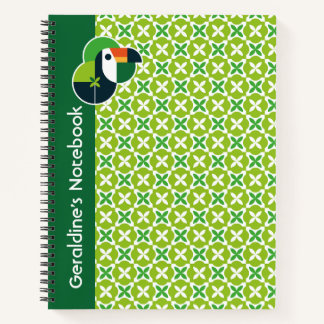 Carnet Nature Inspired Geometric Toucan for Bird Lovers