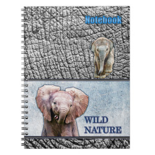 Carnet NATURE SAUVAGE - Collection design ELEPHANT