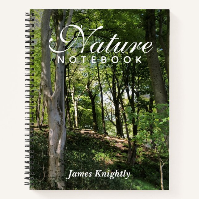 Carnet naturel avec nom du propriétaire (Devant)