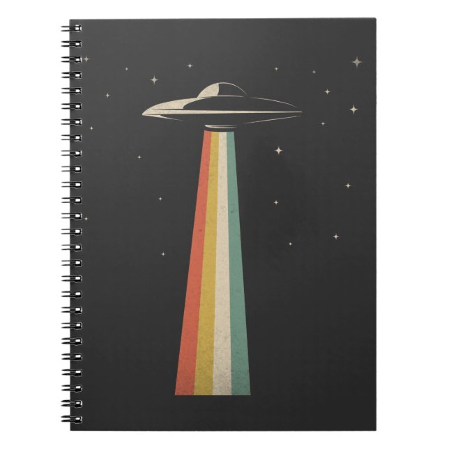 Carnet Navire spatial rétro-Alien d'enlèvement de l'OVNI  (Devant)