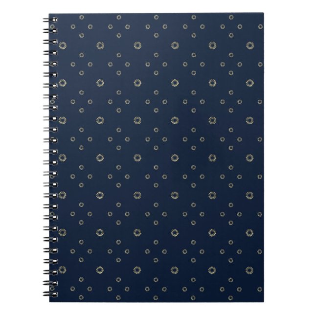 Carnet Navy | Golden Zinnia Sun (Devant)