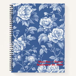 Carnet Navy Toile