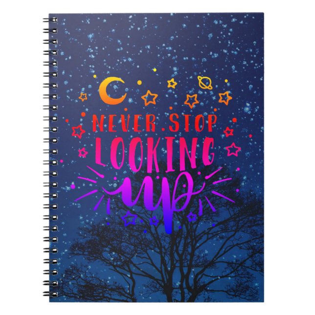 Carnet Ne jamais arrêter de regarder (Devant)