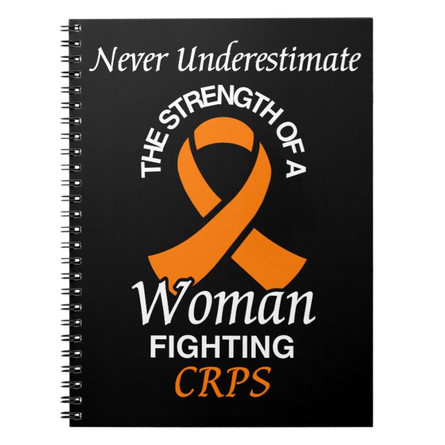 Carnet Ne jamais sous-estimer/Ruban/Femme...CRPS (Devant)