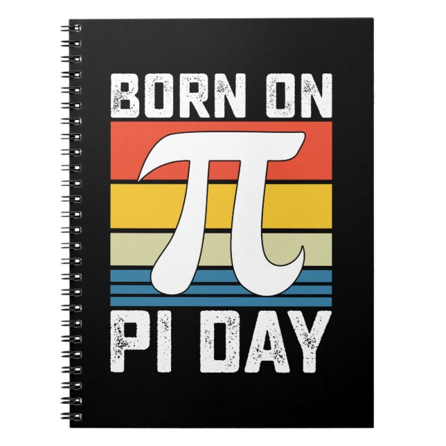 Carnet Né Le Jour Du Pi Anniversaire Mathématiques Mathém (Devant)