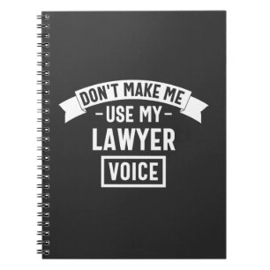 Carnet Ne me fais pas utiliser ma voix d'avocat