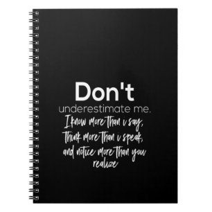 Carnet ne me sous-estimez pas