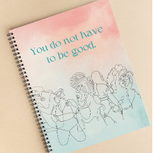 Ne Pas Devoir Être Bonne Pêche & Pastel Blue Noteb