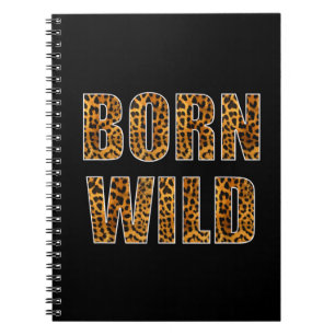 Carnet Né Wild Cheetah Tiger Lion Poster de animal Leopar