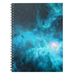 Carnet nébuleuse orientale, lumière bleue, astronomie.