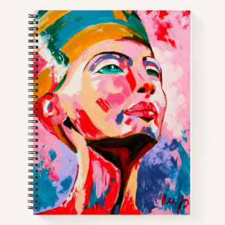 Carnet Néfertiti coloré