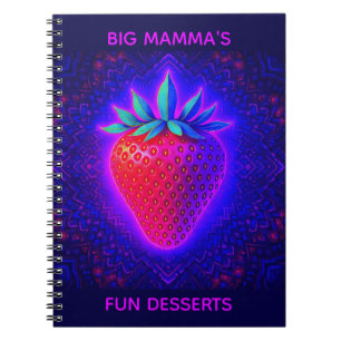 carnet Neon Strawberry vivid Look