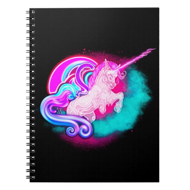 Carnet Neon Unicorn (Devant)