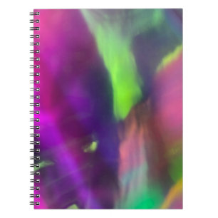 Carnet néon violet jaune rose vert clair arrière - plan