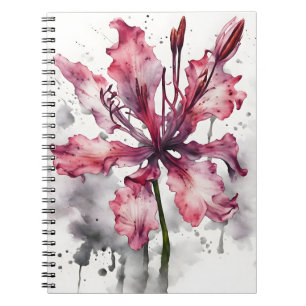Carnet Nerine - Fleurs à l'aquarelle