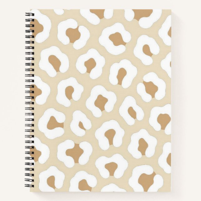 Carnet Neutral Leopard Print  (Devant)